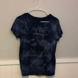 blue tye die shirt
